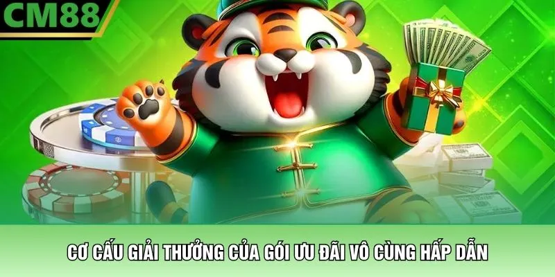 Giới Thiệu Bạn Bè CM88 - Nhận Thưởng 2 Tầng Hoa Hồng Hấp Dẫn 3 Cơ cấu giải thưởng của gói ưu đãi vô cùng hấp dẫn